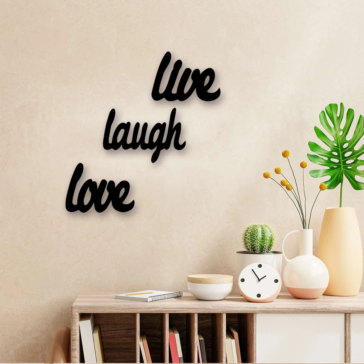 

1 шт., Металлический Настенный декор с надписью «We Smile Love» для гостиной, спальни, ванной или кухни, в эстетическом и минималистичном стиле