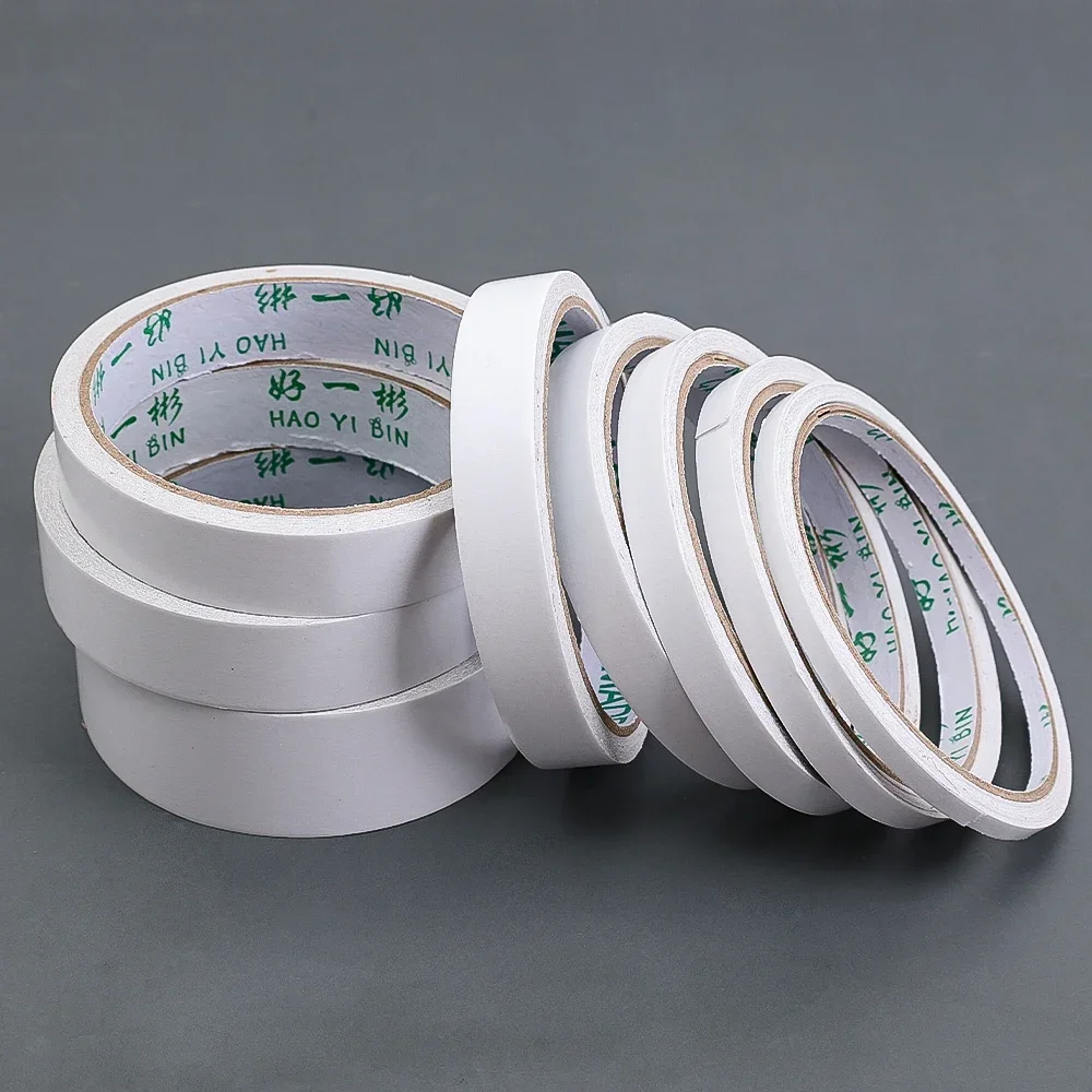 Super Long Double-Sided White Adhesive Tape - Heavy-Duty Cotton Stickers