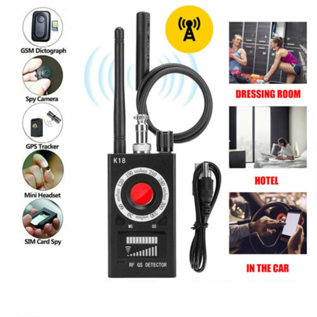 Plastic Locate Wireless Eavesdroppers With K18 Multi-function Wireless Lens Device 2.Detect