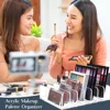 7-Compartment Transparent Makeup Organizer for Eyeshadow Palette and Cosmetics, Vanity Table and Bathroom Countertop Storage Box 2
