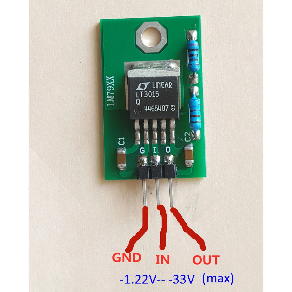 Nvarcher-regulador Negativo Fonte de Alimentação para Preamp Dac Amplificador Board Baixo Ruído Linear Lt3015-lm7905 - Image 2