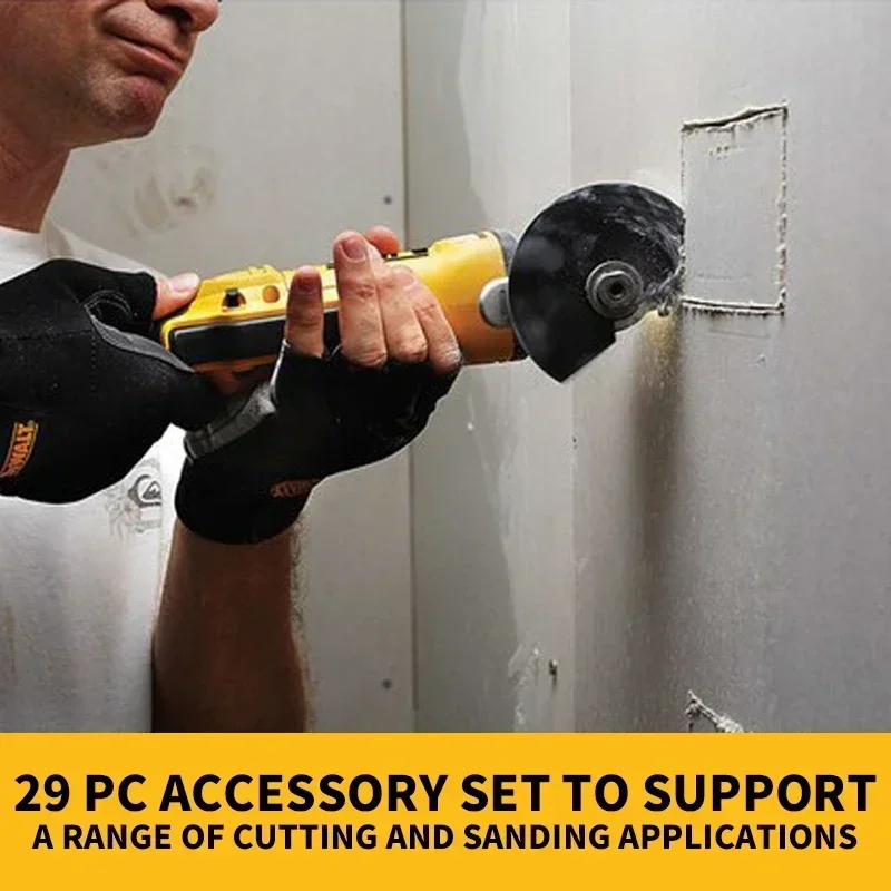 DEWALT Oscillating Tool Kit Brushless Cordless Starlock Compatible Multifunction Oscillating Multi-Tools Trimmer Saw DCS355 4