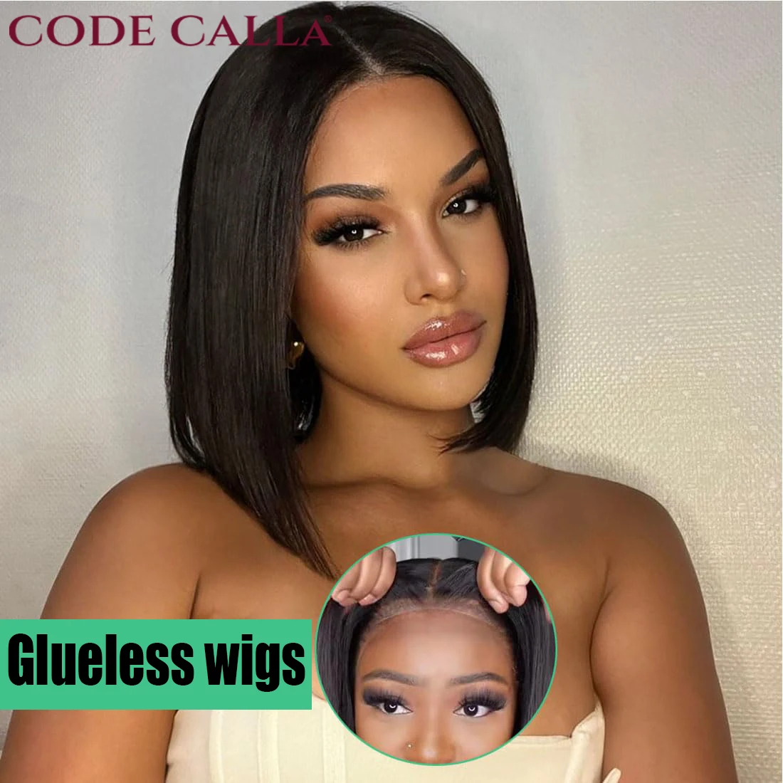 

Wear And Go Bob Wig Glueless Wig Human Hair Ready To Wear Straight Short Bob Hair Wigs Human Hair Pre Cut Lace 4x4 Closure Wig