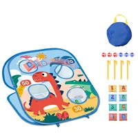 Toy Sports Double Sided Dart Board for Kids Bean Bag Toss Game 3 in 1 Portable Throw Ball Sport Game Best Gift for Kid B 1