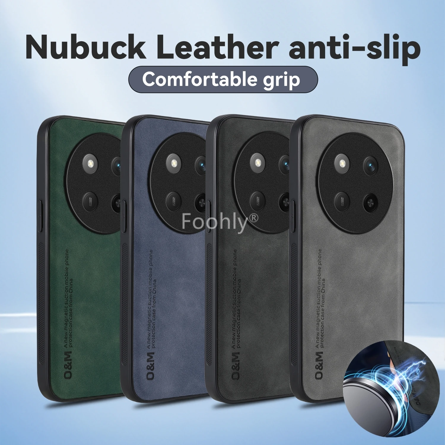 Shockproof Magnetic Protective Case - Skin Feeling Back Cover Shell