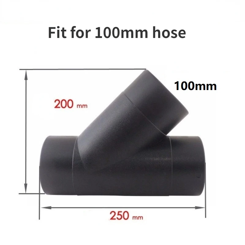 100mm 50mm 집진기 액세서리 목공 먼지 떨이 커넥터 밸브 게이트 덕트 호스 어댑터 흡입 포트 진공 청소기 부품