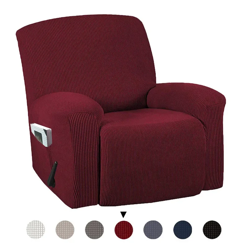 

Stretch Recliner Chair Covers Jacquard Recliner Couch Cover Thicken Lift Reclining Slipcovers Non-slip Sofa Furniture Protector