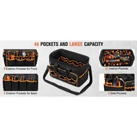 DGEV fourre-tout à outils, organisateur de sac à outils, sac à outils pour électricien, sac à outils, caddie à outils, sacs à outils pour électriciens 4