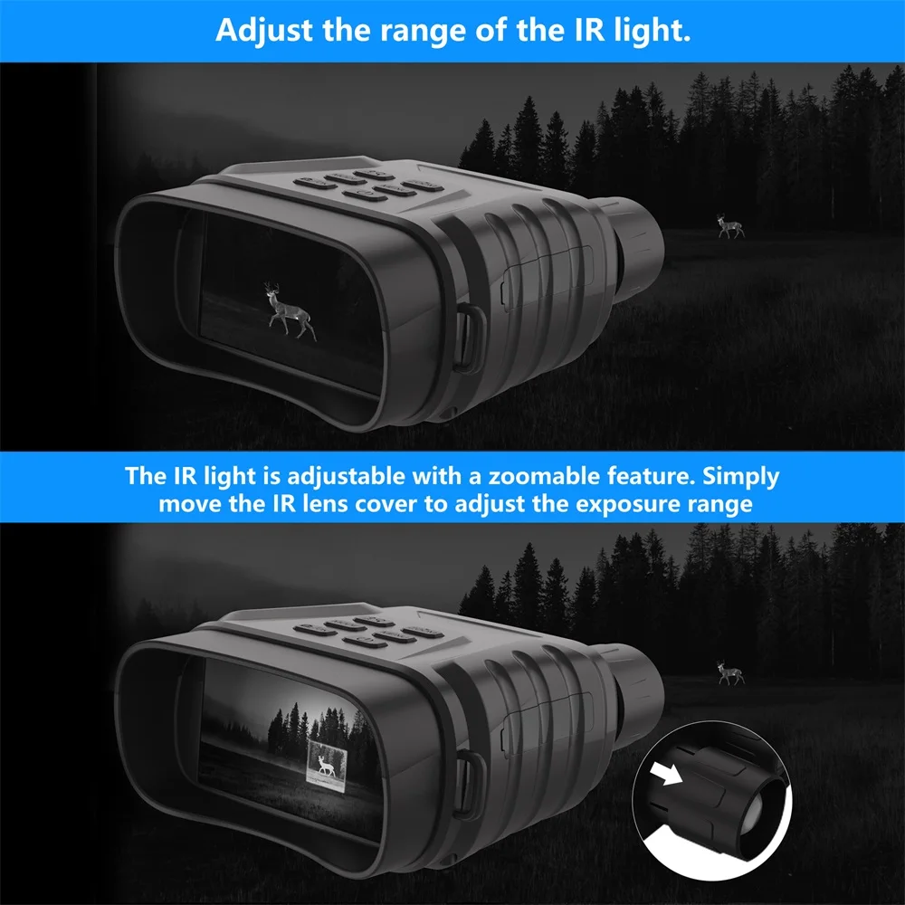 Binocular de visión nocturna infrarroja 4K UHD binoculares digitales profesionales para caza Camping 4 Binocular de visión nocturna infrarroja Binocular de visión nocturna infrarroja 4K UHD binoculares digitales profesionales para caza Camping - Imagen 4