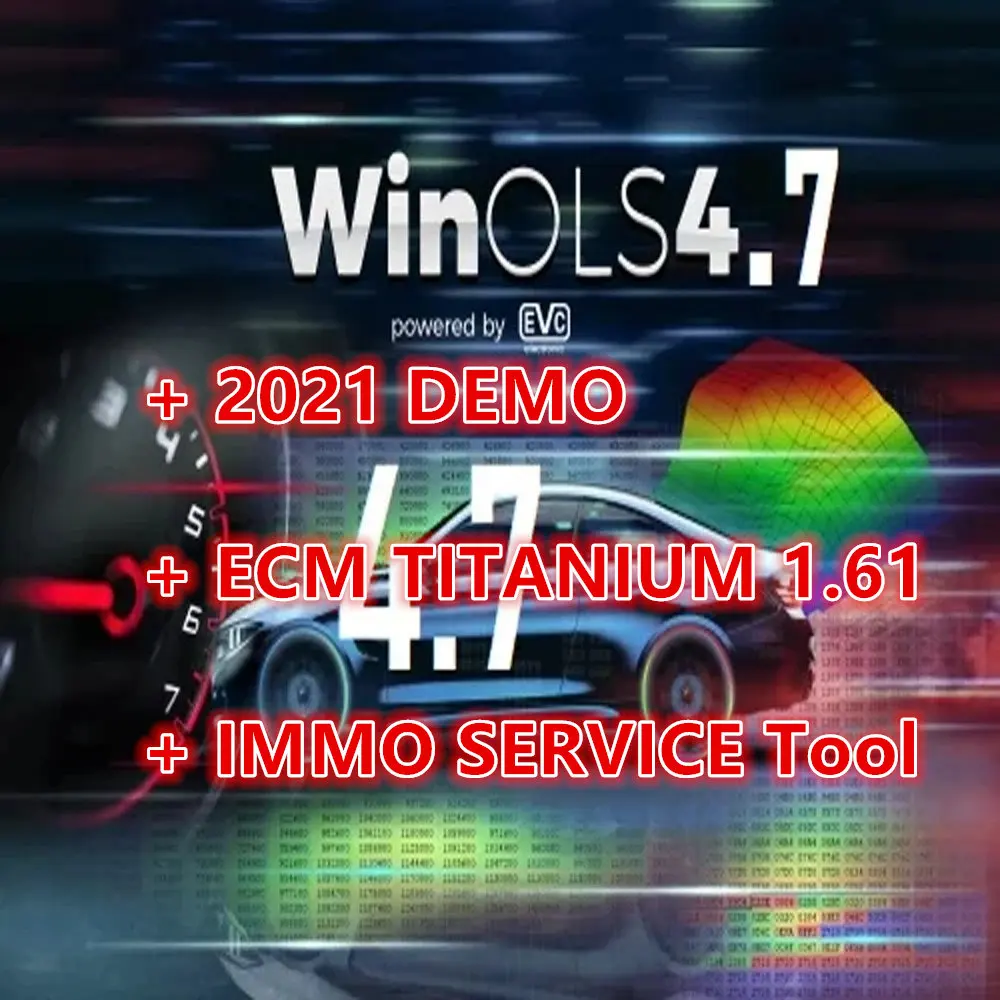 Winols 4.7 Full Activated Work Windows10 11 Non C' È Bisogno Di Vmware Multi-Lingua + 2021 Damos + Ecm Titanium 1.61 + Immo Service Tool