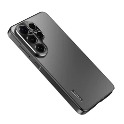 2025 Premium Metal Magnetic Ultra - Thin Protective Case - Full Camera Shield & Durable Aluminum Alloy Back Cover for Galaxy S26 Plus (Black)