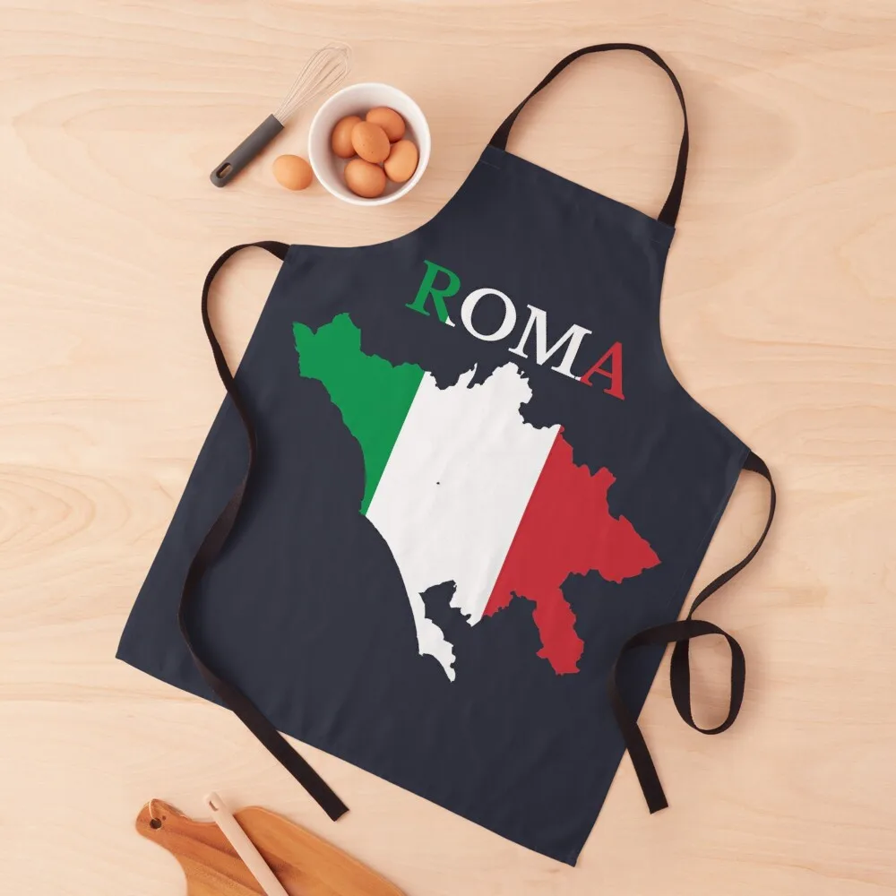 

Rome Province Map, Italy, Italian Province. Apron restaurant accessories nail tech supplies Apron