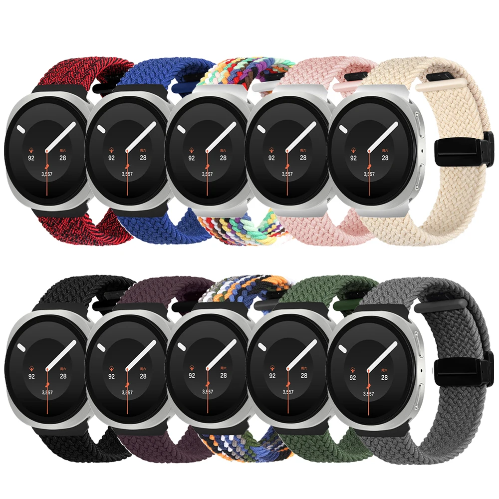 Braided Nylon Solo Loop Watch Strap - Universal Fit, 40mm/44mm/46mm