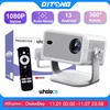 DITONG P4 Projector Netflix Certification 1080P Native Mini LED Portable Full HD 1920*1080P Keystone Correction For Home Theater