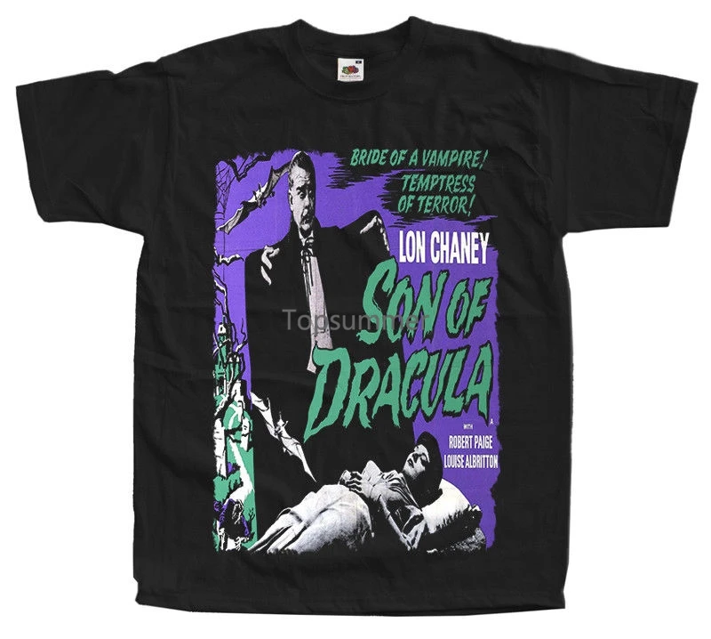 

Son Of Dracula F.Francis Poster 1974 T Shirt Black Purple All Sizes S 4Xl