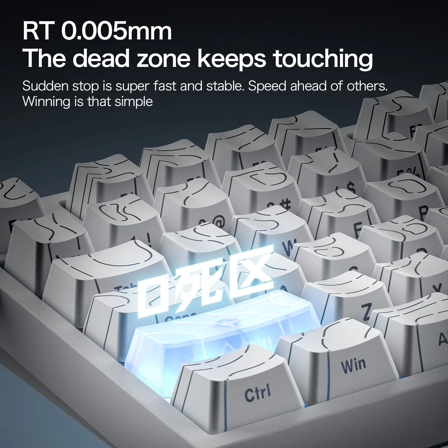 ATTACK SHARK R82HE 게이밍 키보드 마그네틱 75% 유선 8000Hz 빠른 트리거 프로게이머 키보드, 0.005mm RT 정확도, 0.08ms 지연
