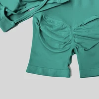 Peach Hip Lifting Suit Back Cross Sports Bra Shockproof Bra Quick Drying Shorts Set Gym Fitness Running Yoga Suit - Image 4