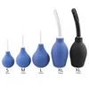 Enema Rectal Shower Cleaning System Silicone Gel Blue Ball For Anal Anus Colon Enema Anal Cleaning anal plug 1