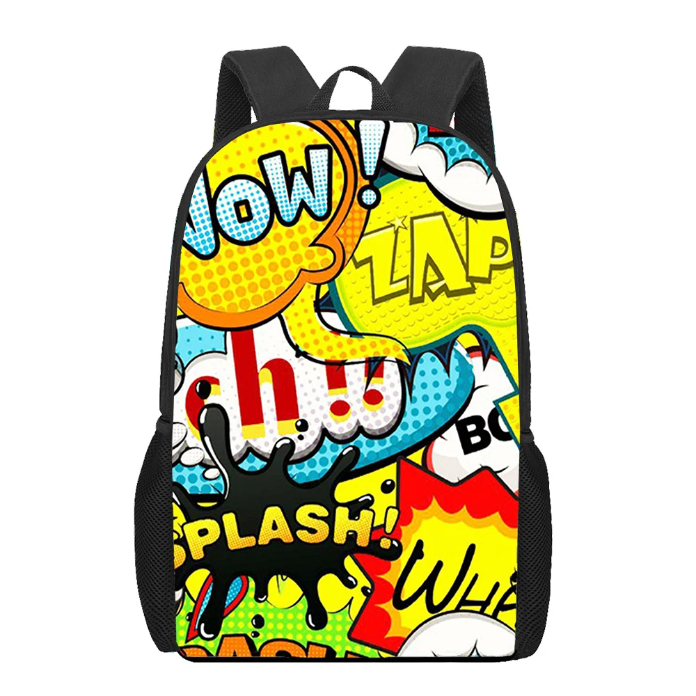 Cheap Graffiti Schoolbags Girls Satchel Casual Red Printed Daypack Students  Book School Bags Boys Teenage Light Back Bag Zip Up - AliExpress