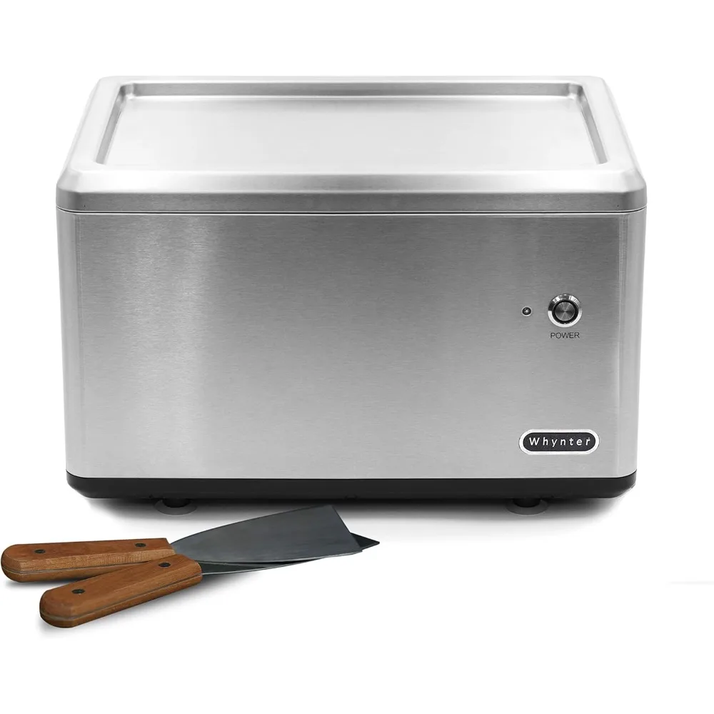 ICR-300SS 0.5-Quart Stainless Steel Rolled Ice Cream Maker with Compressor