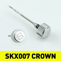 Enhanced Product Title: Premium Engraved 'S' Watch Crown with Dual Gaskets (Silver)