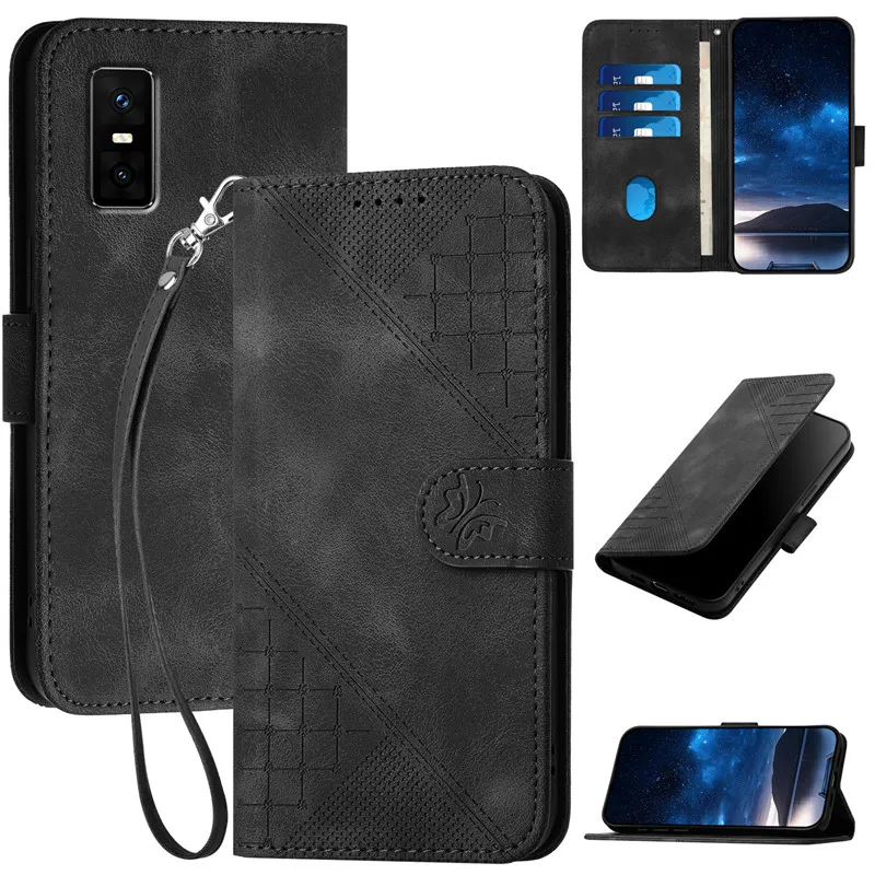 Luxury Pattern Flower Leather Phone Case - Flip Cover Wallet with Card Holder
