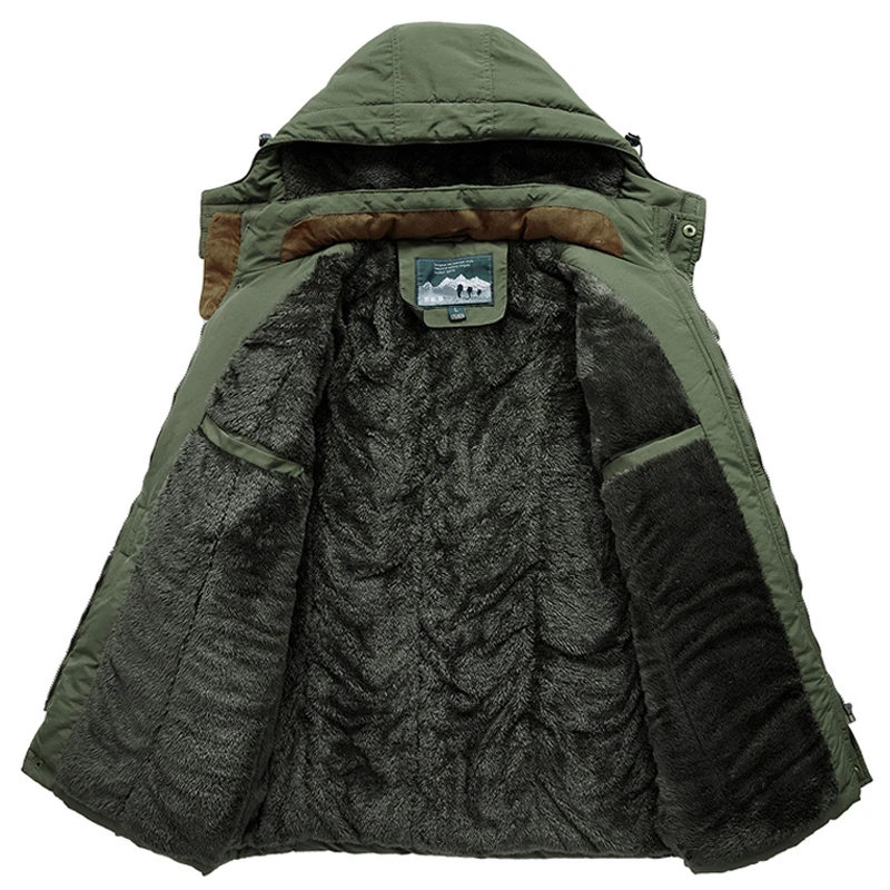 Parka coat parkas coat men winter snow ski jacket fleece windbreaker