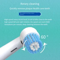 Children's Electric toothbrush kids baby spotted dog features dust cover cartoon type children round head battery 4