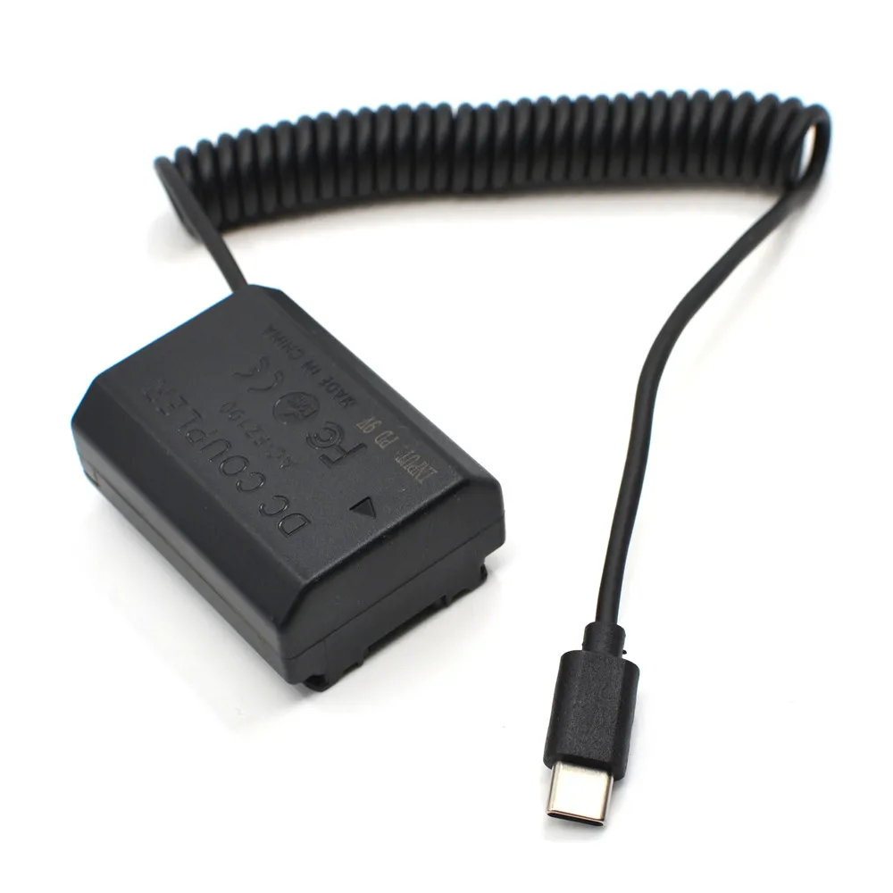 Cavo Adattatore Usb C Pd Power Bank Np-Fz100 Batteria Fittizia Fz100 Per Sony Ilce-9 Alpha A9 A7Rm3 A7Riii A7M3 A6600 A7M4 A7Iv