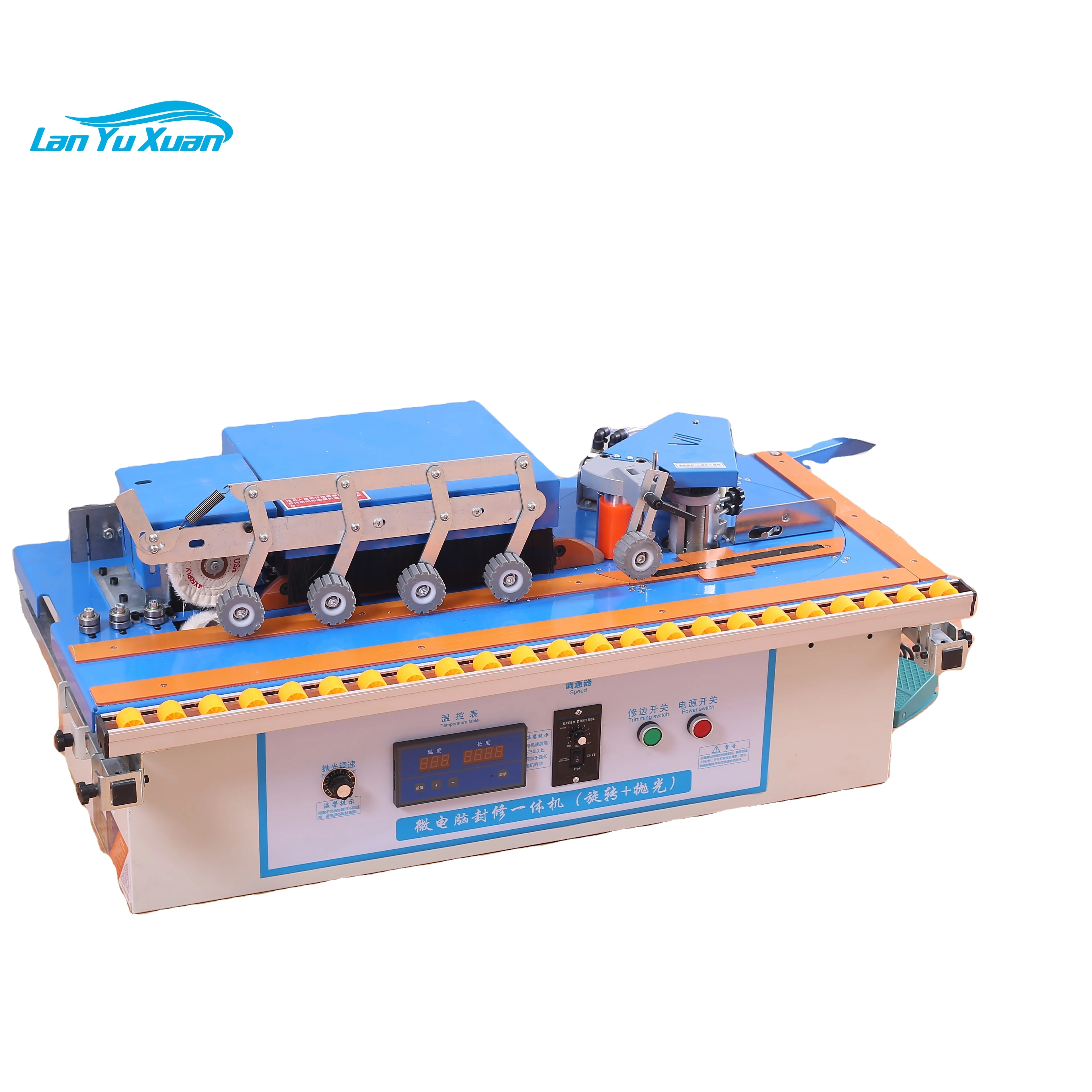 

Manual small woodworking machinery competitive price mini straight and curve edge banding machine