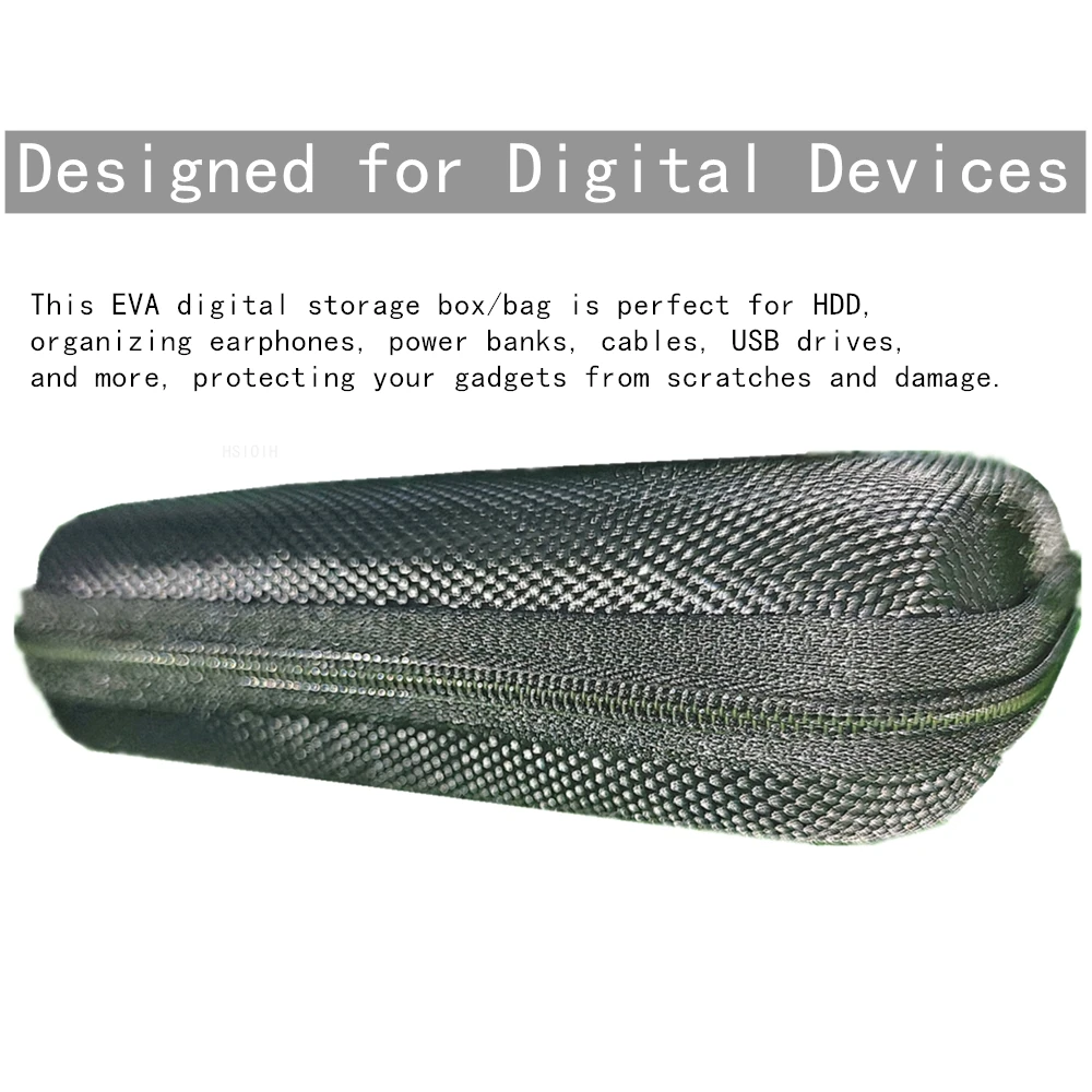 EVA Digital Earphone Cable Storage Box Mobile Hard Drive Power Bank Digital tool Portable Multi-Function Accessories Bag
