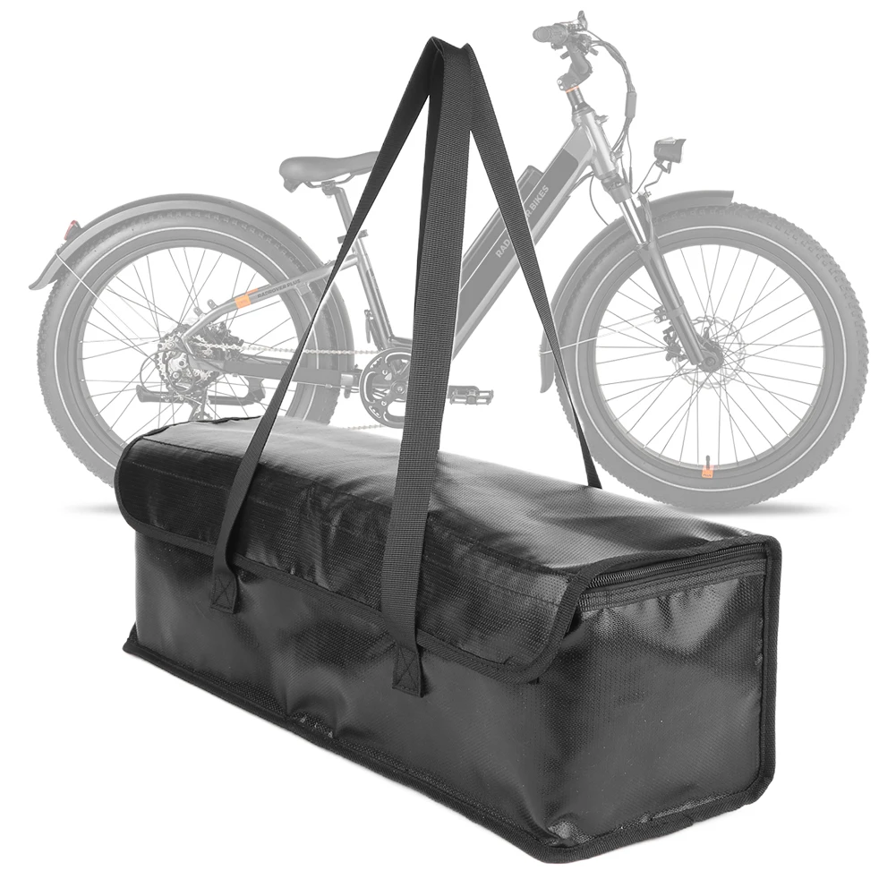 Ebike Battery Bag Battery Safe Bag Large Capacity Lithium Storage Pouch Explosionproof Waterproof for Charging