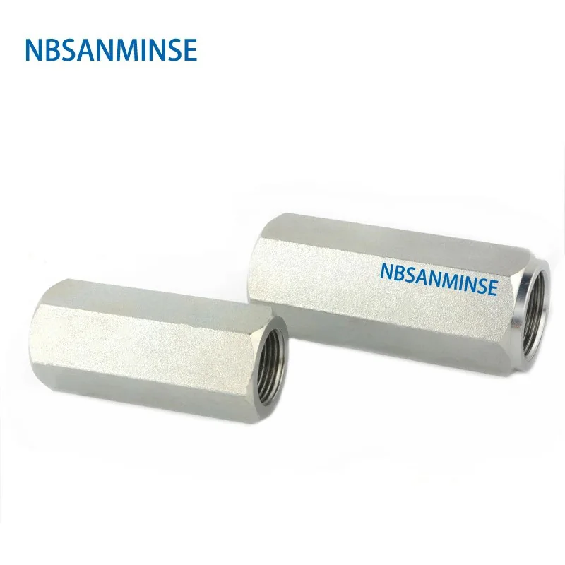 NBSANMINSE 유압 산업 탄소강 단방향 고압 체크 밸브, VU 체크 밸브 G1/4 3/8 1/2 3/4 1 개