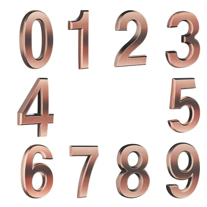 

3D Address Numbers Outside 3D Self Adhesive Address Numbers Household Accessories Number Signs For Rooms Houses Offices