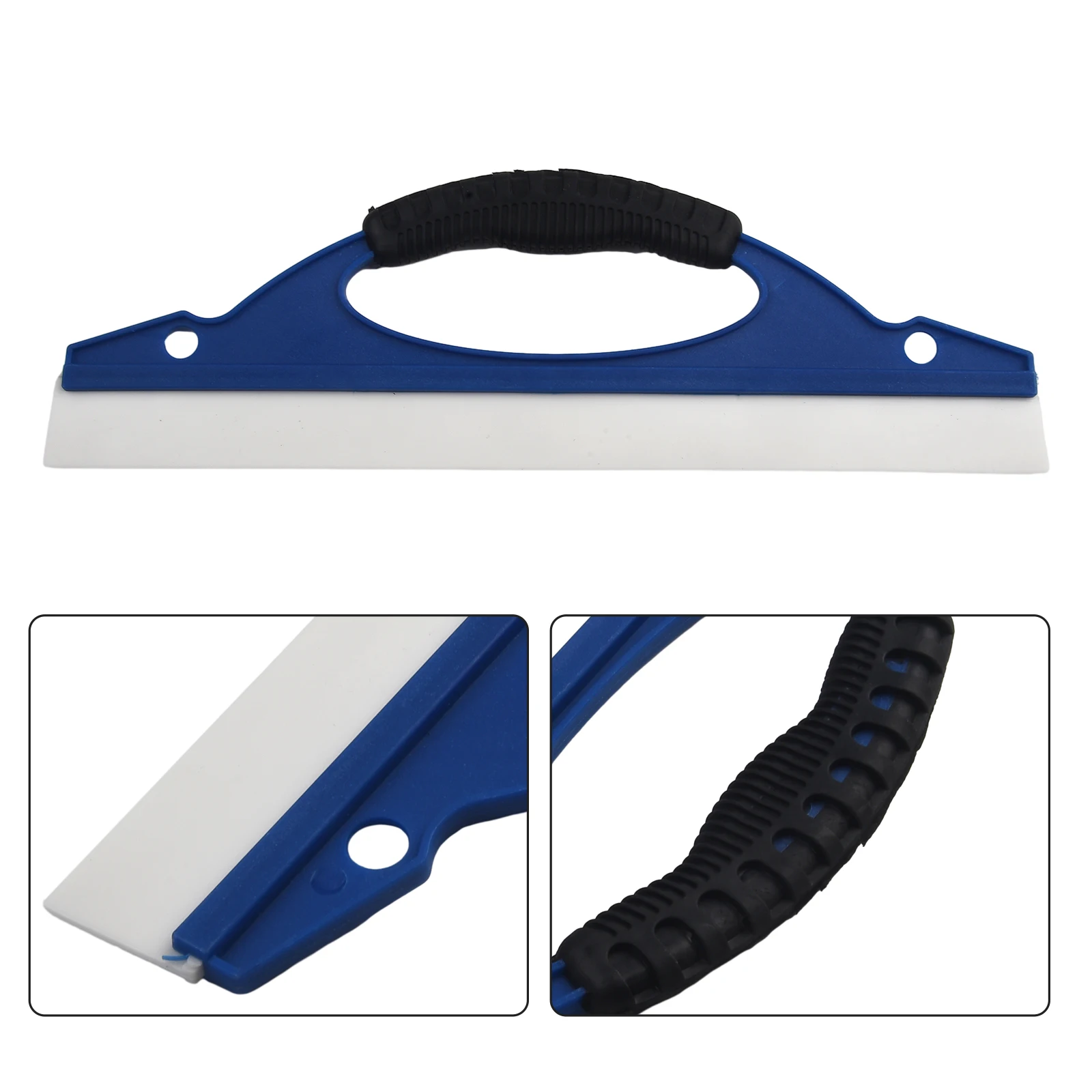 

High Quality Glass Water Squeegee Blue Car Window Universal Fitment Flexible Silicone Labor-saving Non-slipping