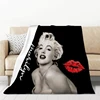 Marilyn Monroe Blankets for Decorative Sofa Throw Blanket Fluffy Catnap King Lid Microfiber Bedding Knee Fleece Soft Nap Luxury 1