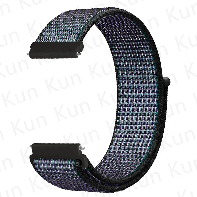 Nylon Loop Strap Replacement Bracelet - Universal Watch Band, 20mm/22mm