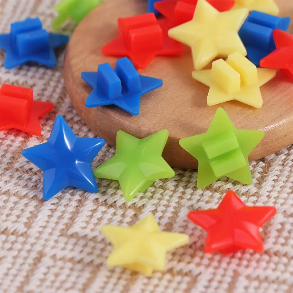 Description Picture 4 of item20PCS Colorful Spoke Beads Mixed Color Star Bicycle Wheel Spoke Beads Plastic Glow Children's Bicycle Decoration