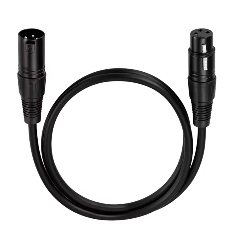 Premium Shielded XLR Audio Cable - High-Purity OFC, Male to Female, Various Lengths