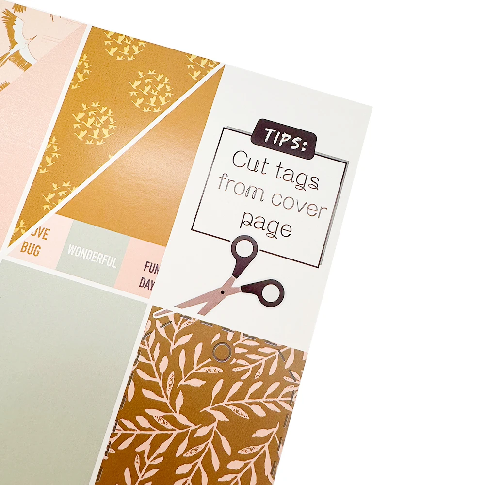 Creative Path New Beginning 12-Zoll-Scrapbooking-Papier mit einseitigem Muster, dekoratives Hintergrundpapier für Bastelarbeiten und Journaling – Detail 11