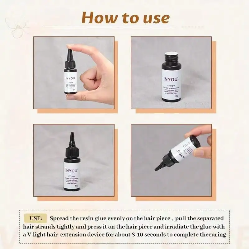 Hair Extension Glue UV Bonding Extension Tool 1pc wig glue,hair bonding glue,lace wig glue