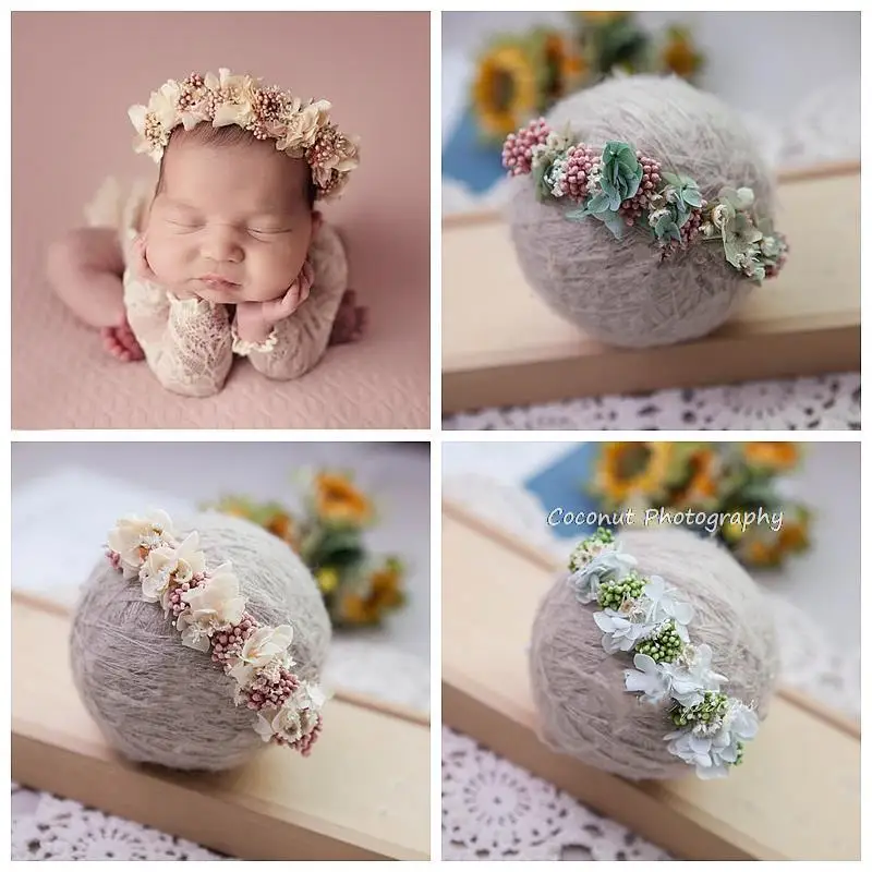 Baby Shooting Photography Accessories Flower Garlands Headbands