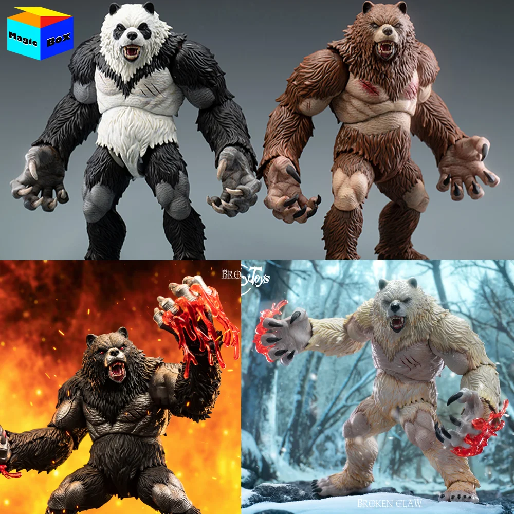 

MemoryToys 1/10 Adventurer's World Berserker Bear Men Model Full Set 23cm Druid Animal Giant Panda Action Figure Toys Fans Gifts