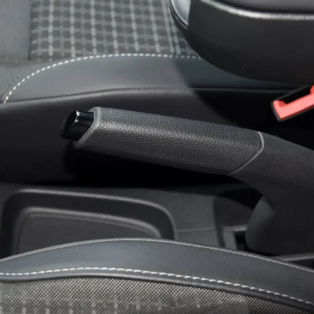 Handbrake Button Cover Car Interior Hand Brake Button Trim Cover Chrome Handbrake Lever Parking Button Cap Silver Accessories for Polo Cross 6RD711333A
