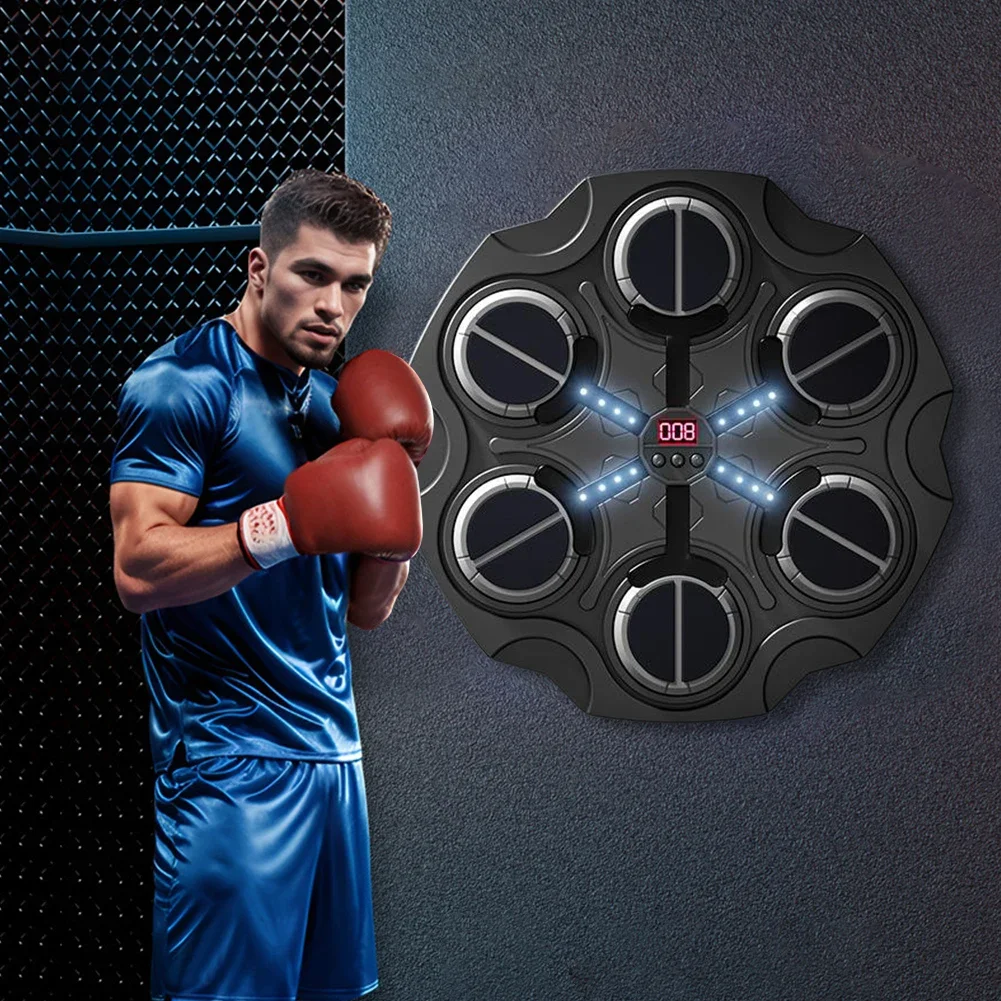 Music Boxing Target Boxing Wall Target Home Boxing Machine Adult Children Fitness Boxing Trainer 4/6 Targets Boxing Equipment 3