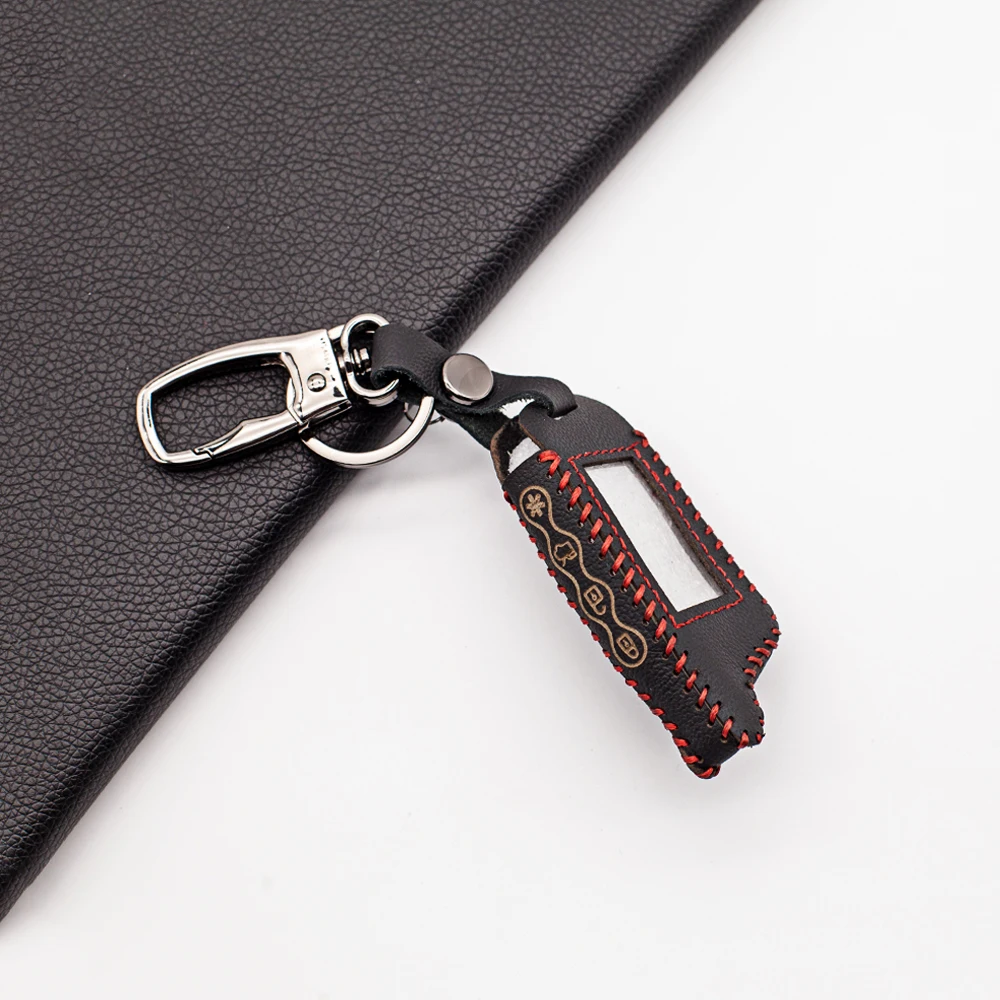 Кожаный защитный чехол для брелка для ключей для Pantera SLK 600 625 650RS 675RS 300 400 868, двухсторонняя Автомобильная сигнализация, ЖК-дисплей, удаленный корпус Кожаный защитный чехол для брелка для ключей для Pantera SLK 600 625 650RS 675RS 300 400 868, двухсторонняя Автомобильная сигнализация, ЖК-дисплей, удаленный корпус