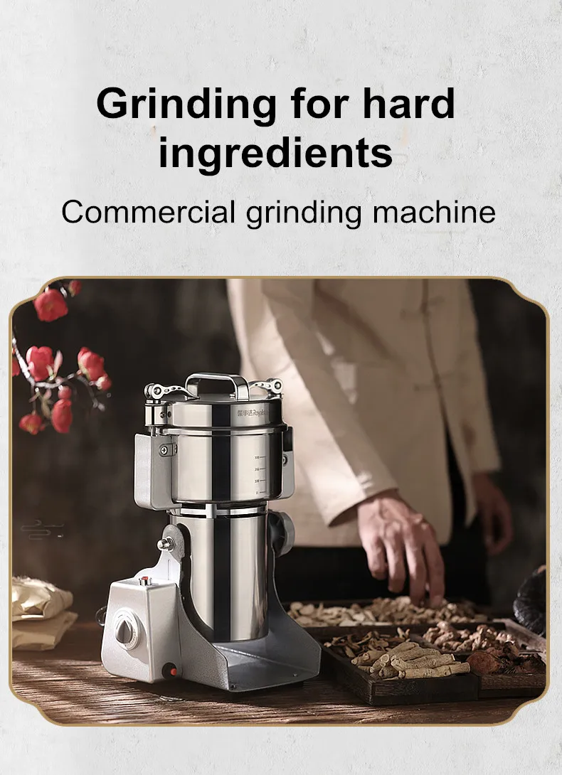 Description Picture 4 of item1000G 1500G 2000G Electric Grain Coffee Grinder Stainless Steel Grinding Machine for Crushing Wheat Herb Soybean Millet Corn