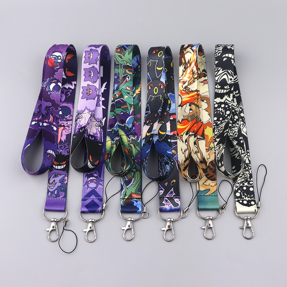 Großhandel Mix 5/10/20 Stück/Set Niedlicher Anime-Elfen-Monster-Halsriemen für Telefon, Schlüssel, Ausweishalter, coole Accessoires, Geschenk für Freunde – Detail 3