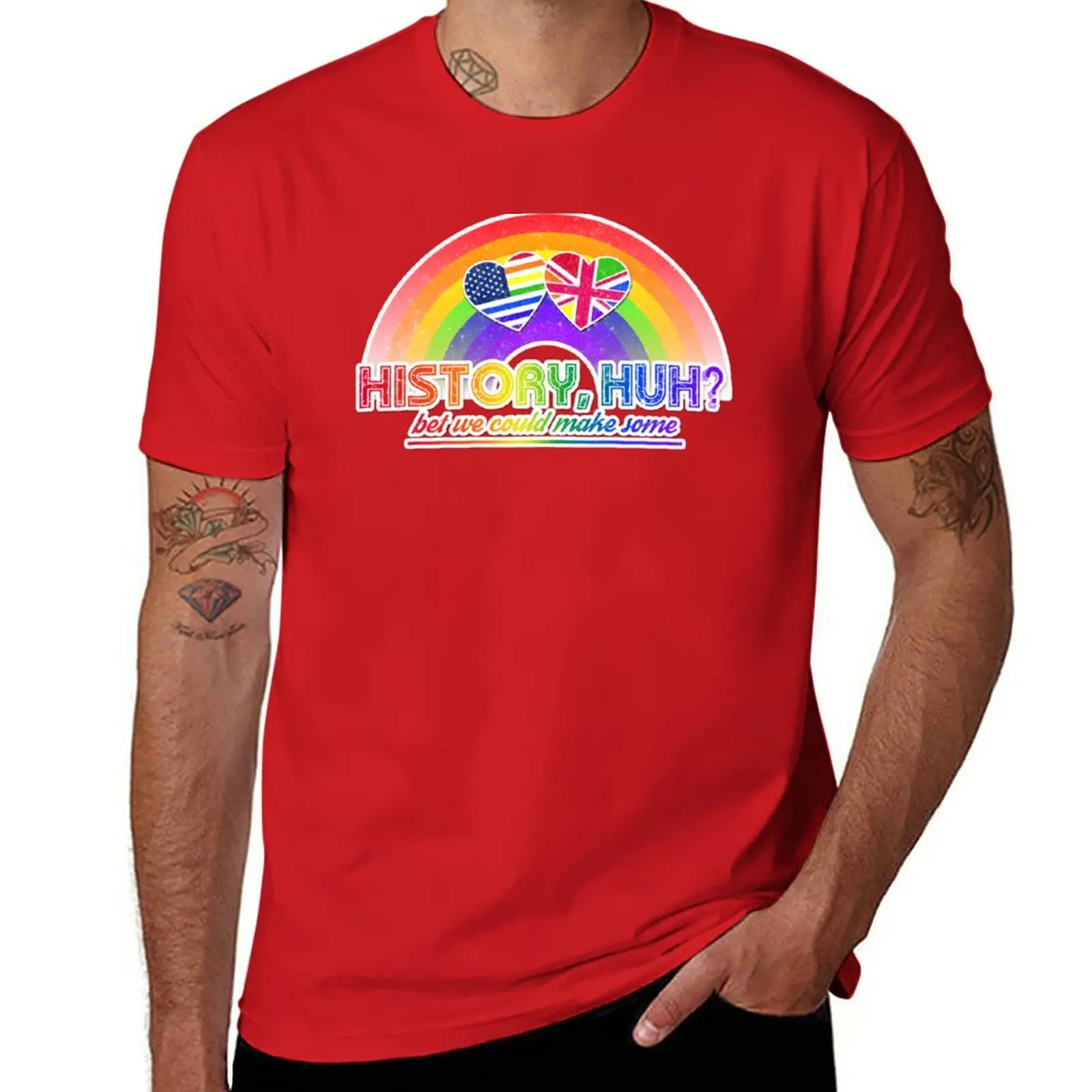 

New RWRB History Huh Retro Design T-Shirt summer clothes oversized t shirt graphic t shirts mens graphic t-shirts
