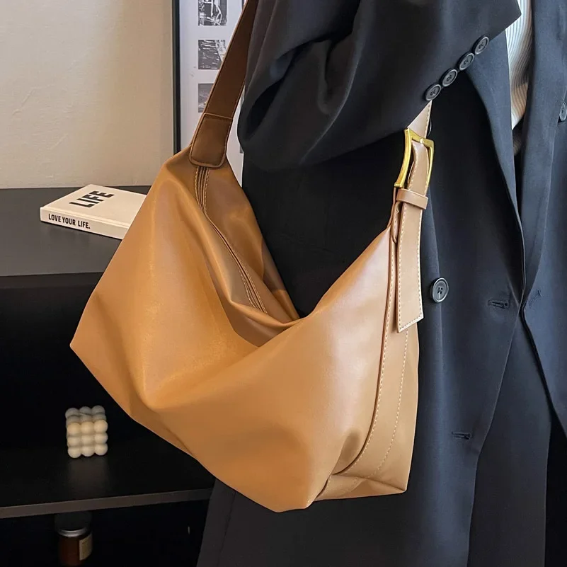 

Korean Style Retro Bags Women's 2024 New Fashion Autumn Popular One Shoulder All-Matching Graceful Crossbody Underarm Bag